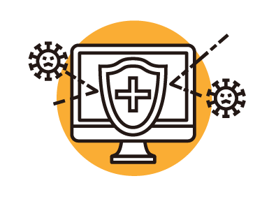 強固なセキュリティのアイコン